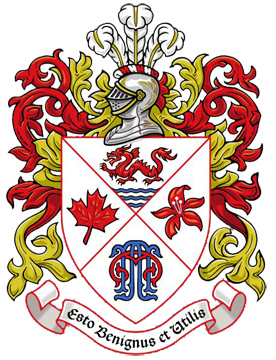 The arms of Calvin Francis Lo